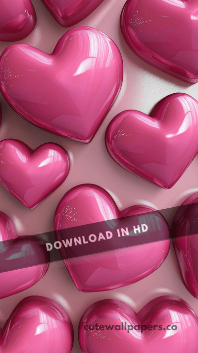 3D Hearts