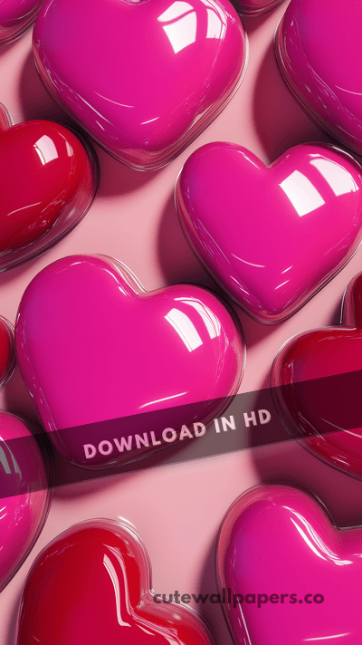 3D Hearts