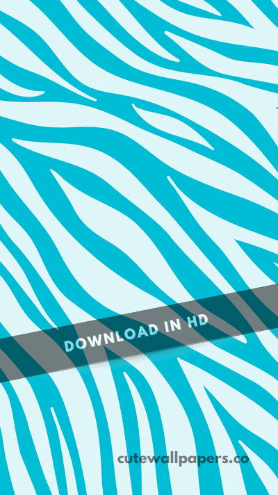 Animal Zebra Teal