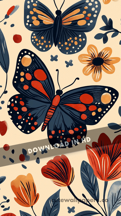Butterfly Folk Art
