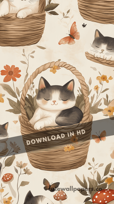 Cat Chibi Cottagecore