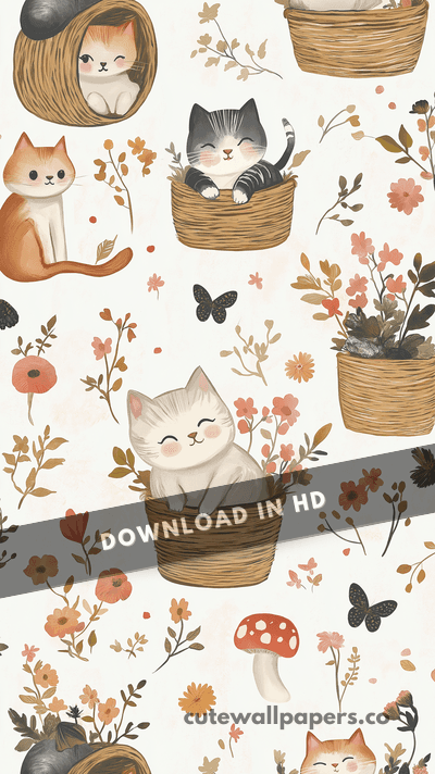 Cat Chibi Cottagecore