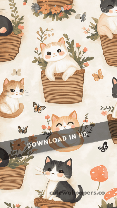 Cat Chibi Cottagecore