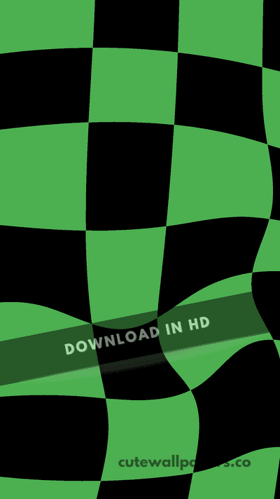 Checker Warp Green
