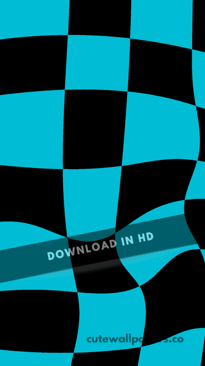 Checker Warp Teal