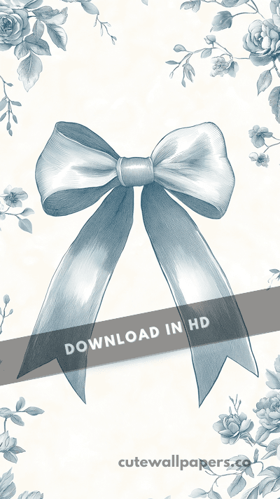 Coquette Blue Bow