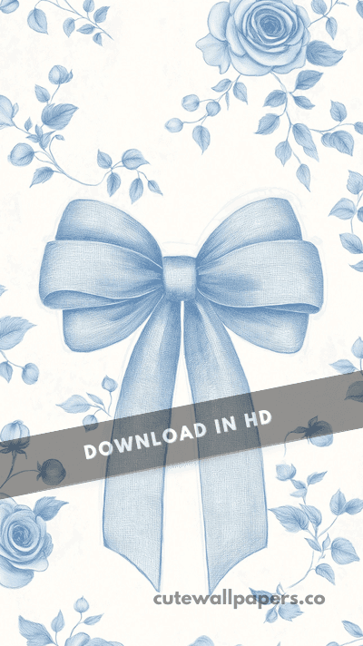 Coquette Blue Bow