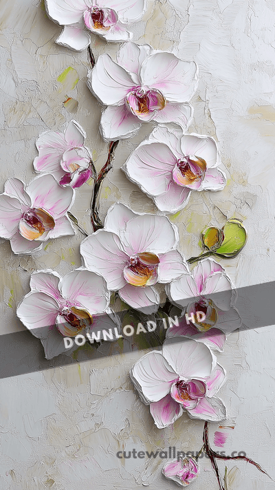 Flower Impasto Orchid